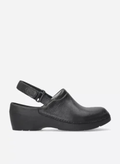 DAMES Wolky Klompen<Multi Strap Clog - zwart leer