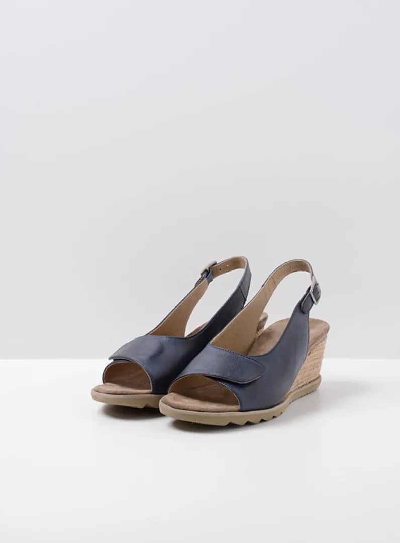 DAMES Wolky Sandalen<Murcia - blauw leer