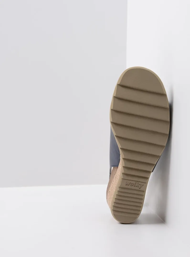 DAMES Wolky Sandalen<Murcia - blauw leer