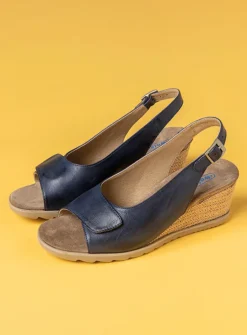 DAMES Wolky Sandalen<Murcia - blauw leer