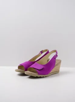 DAMES Wolky Sandalen<Murcia - fuchsia suede