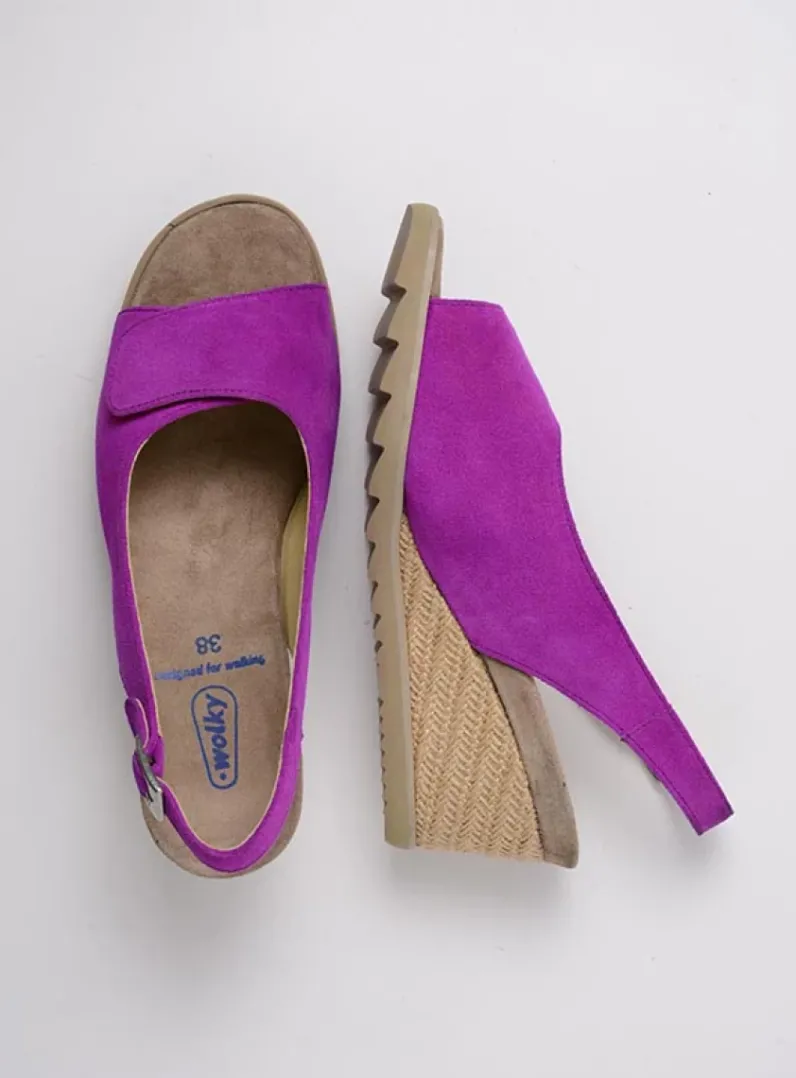 DAMES Wolky Sandalen<Murcia - fuchsia suede