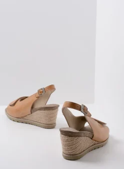 DAMES Wolky Sandalen<Murcia - naturel leer