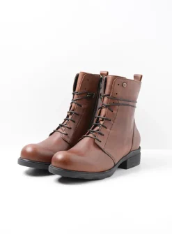 DAMES Wolky Herfst/Winter|Biker Boots<Murray HV - cognac leer