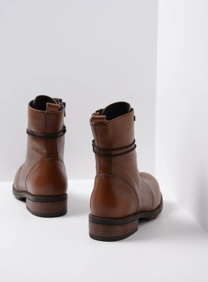 DAMES Wolky Veterlaarzen|Herfst/Winter<Murray XW - cognac leer