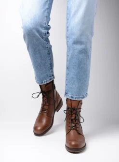 DAMES Wolky Veterlaarzen|Herfst/Winter<Murray XW - cognac leer