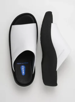 DAMES Wolky Slippers<Nassau - wit leer