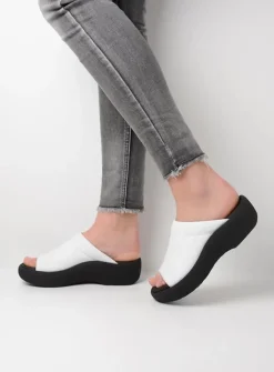 DAMES Wolky Slippers<Nassau - wit leer
