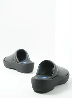 DAMES Wolky Slippers<Nassau - zwart leer