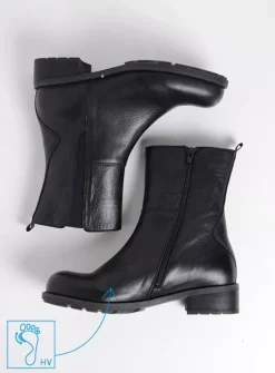 DAMES Wolky Halfhoge Laarzen|Herfst/Winter<Neola HV - zwart leer