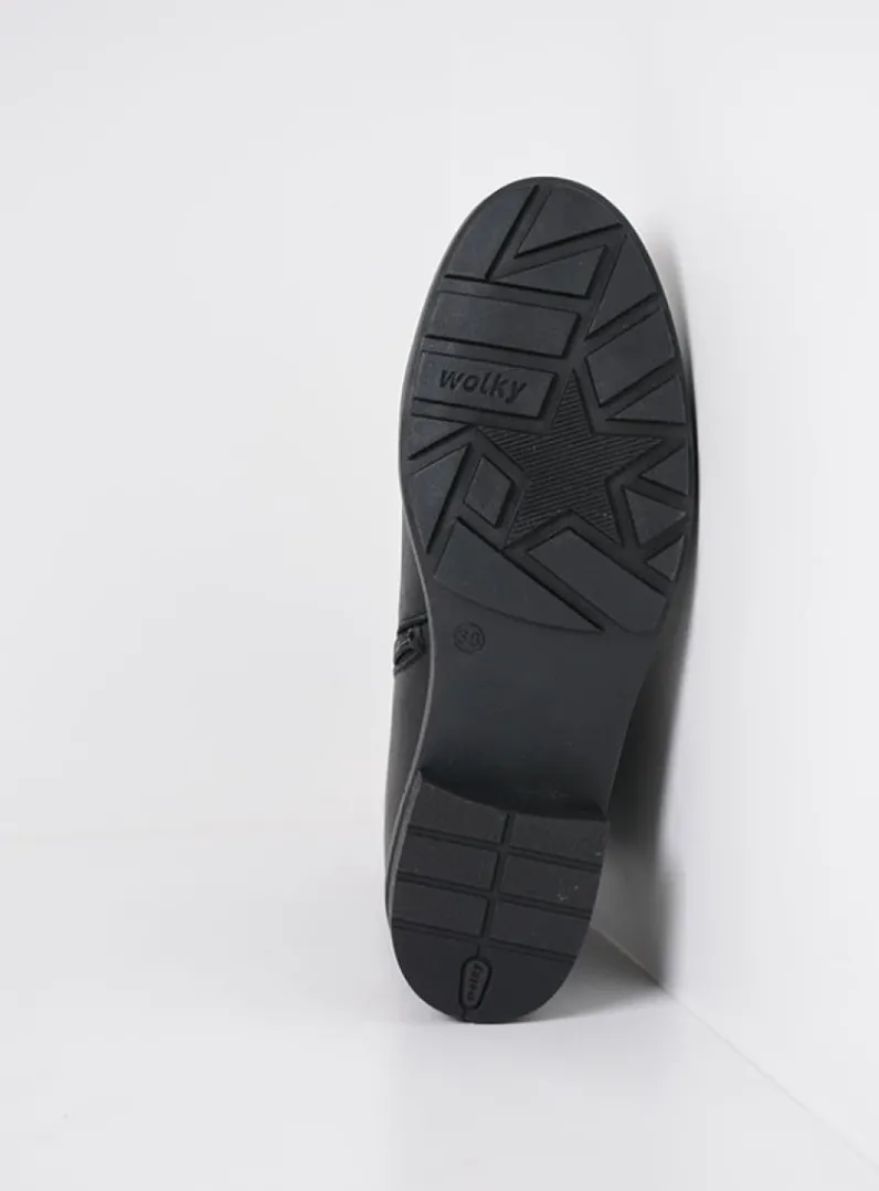 DAMES Wolky Halfhoge Laarzen|Herfst/Winter<Neola HV - zwart leer