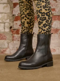 DAMES Wolky Halfhoge Laarzen|Herfst/Winter<Neola HV - zwart leer