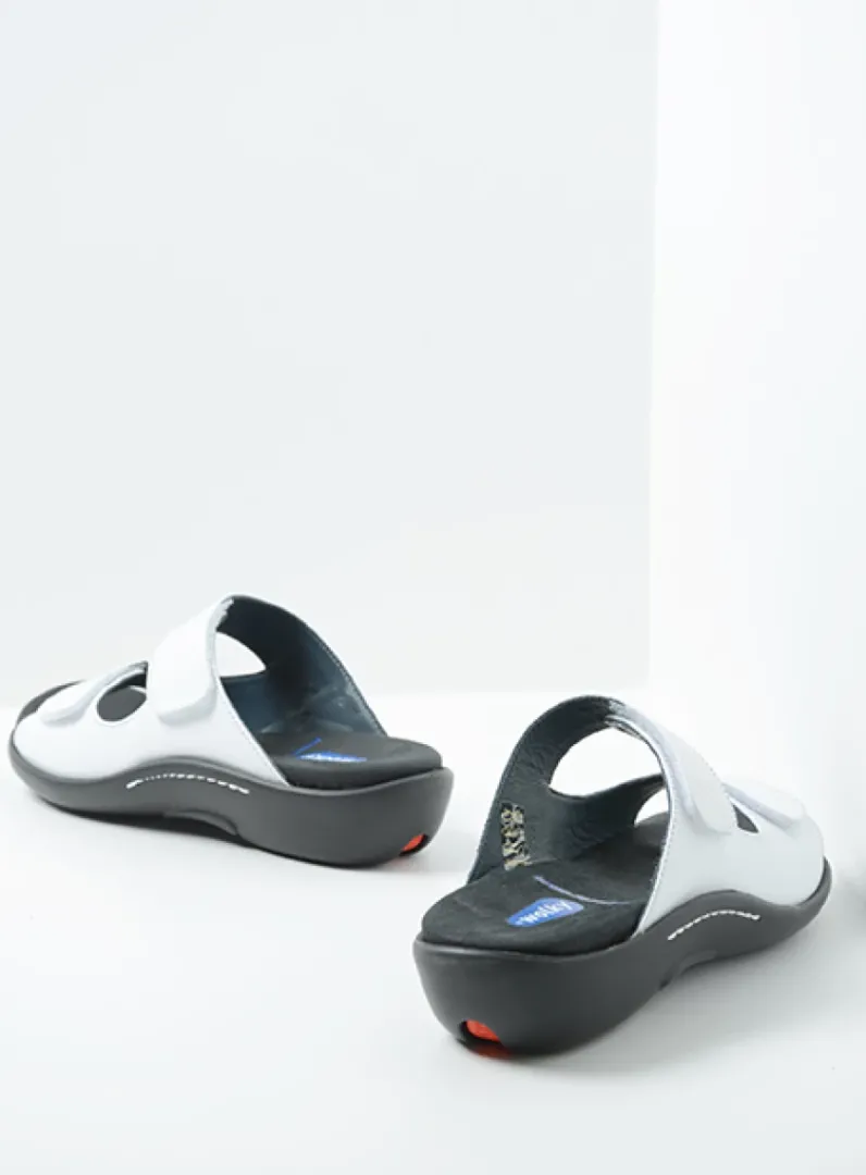 DAMES Wolky Slippers<Nepeta - wit leer