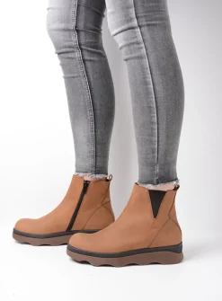 DAMES Wolky Herfst/Winter|Enkellaarsjes<Nigata - cognac nubuck