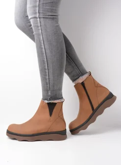 DAMES Wolky Herfst/Winter|Enkellaarsjes<Nigata - cognac nubuck