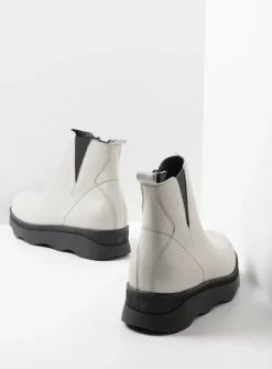 DAMES Wolky Herfst/Winter|Enkellaarsjes<Nigata - winterwit leer