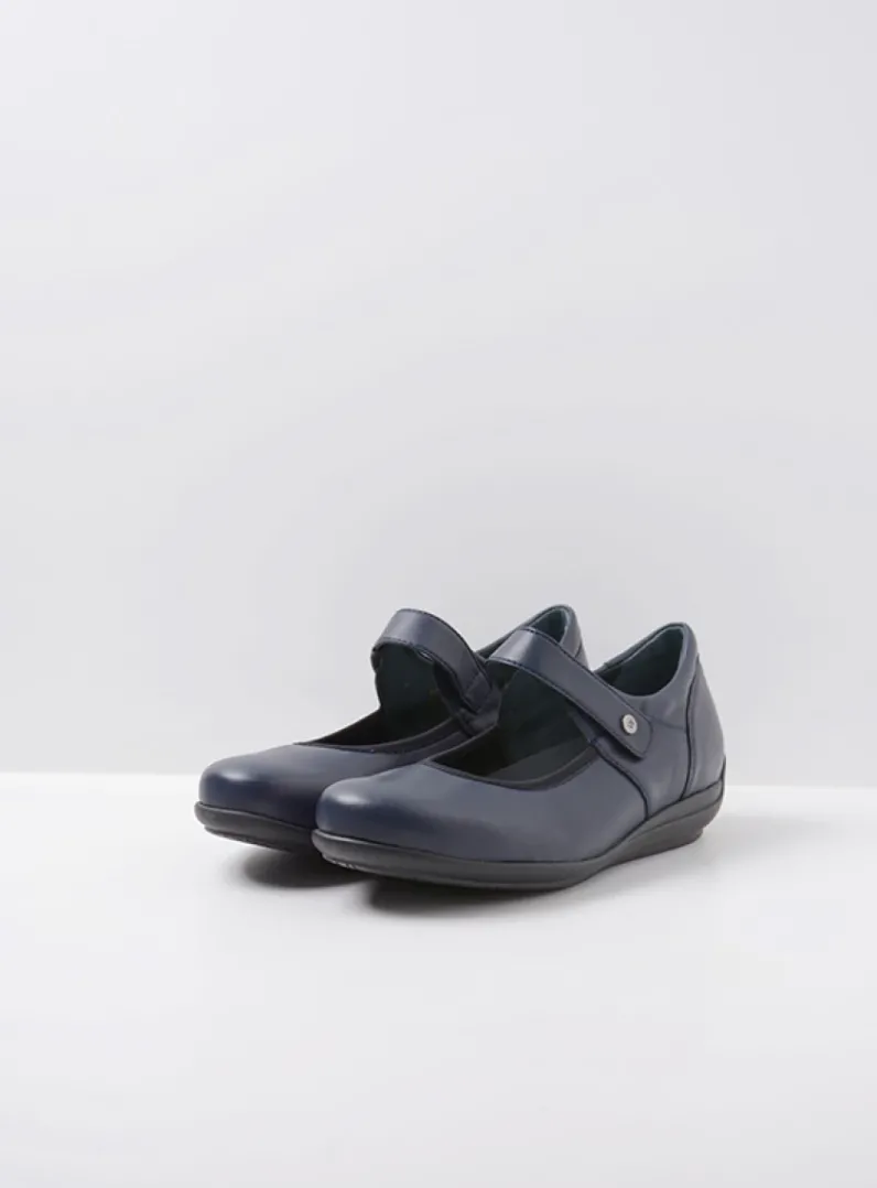 DAMES Wolky Herfst/Winter|Bandschoenen<Noble F2F - blauw biocare