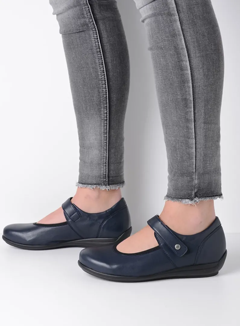 DAMES Wolky Herfst/Winter|Bandschoenen<Noble F2F - blauw biocare