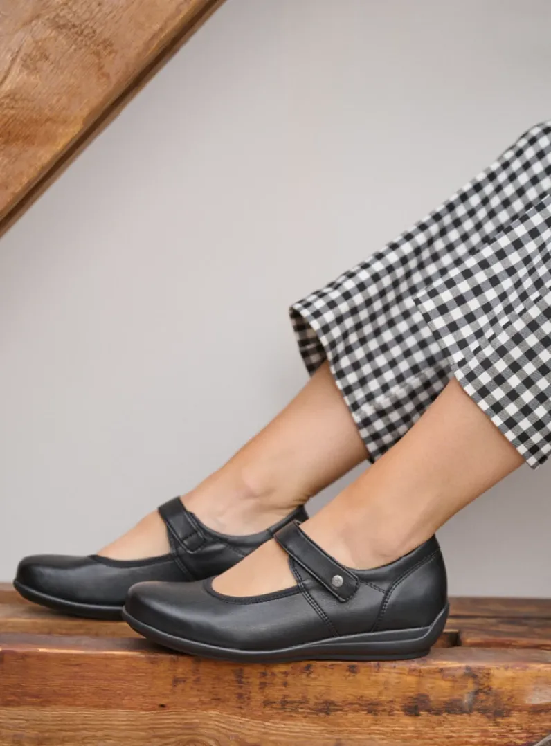 DAMES Wolky Herfst/Winter|Bandschoenen<Noble F2F - zwart biocare