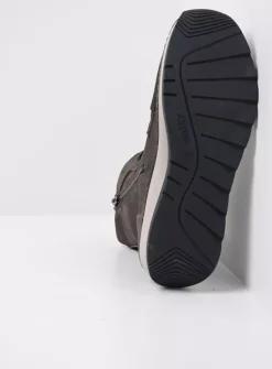 DAMES Wolky Hoge Veterschoenen|Veterlaarzen<Ocean - asfalt nubuck