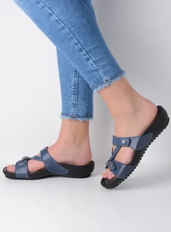 DAMES Wolky Slippers<O'Connor - jeans leer