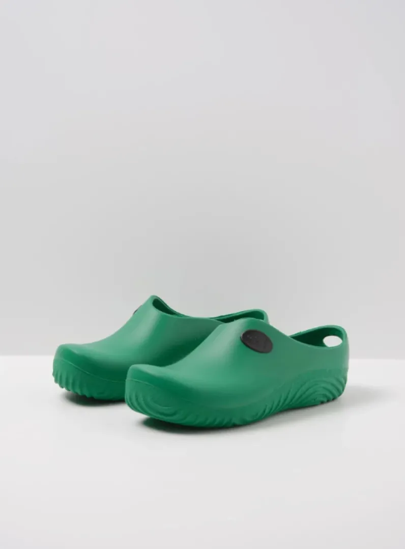 DAMES Wolky Klompen<OK Clog-Klomp - groen fluor PU