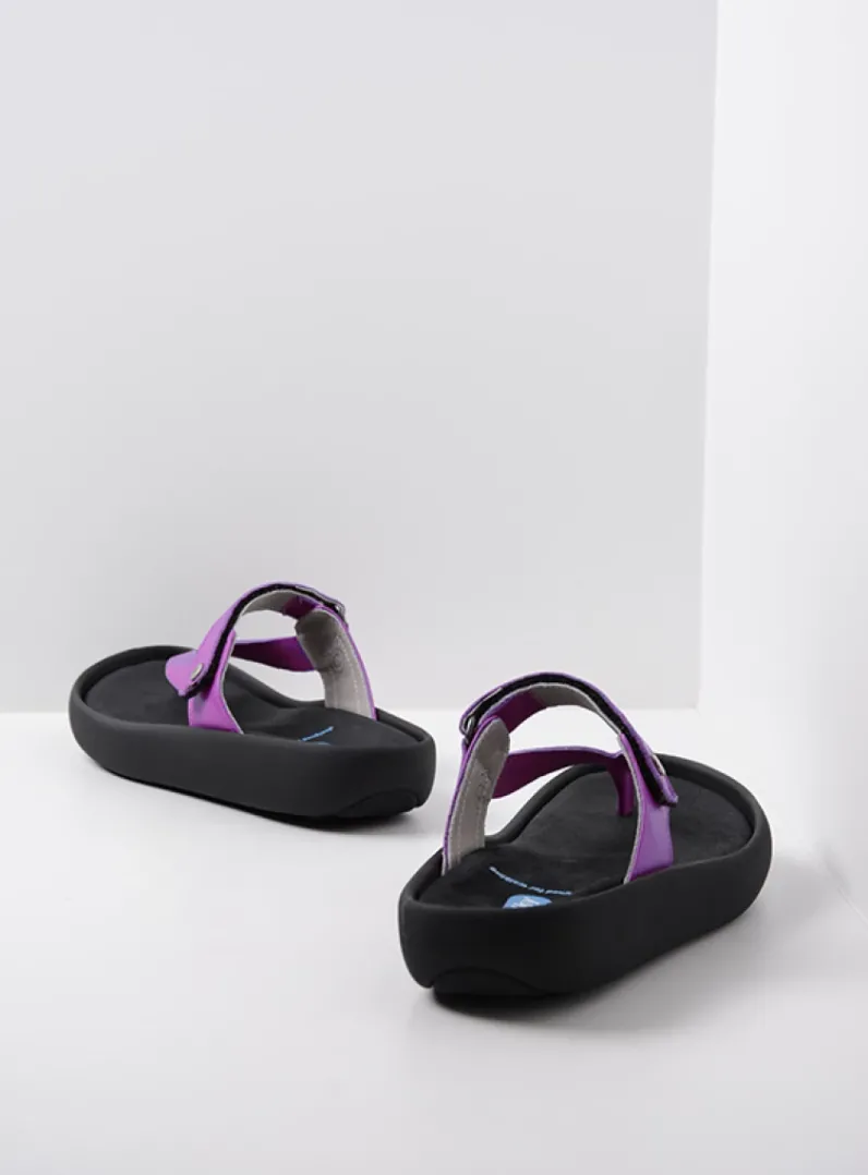 DAMES Wolky Slippers<Peace - fuchsia leer