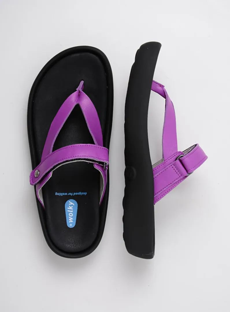 DAMES Wolky Slippers<Peace - fuchsia leer