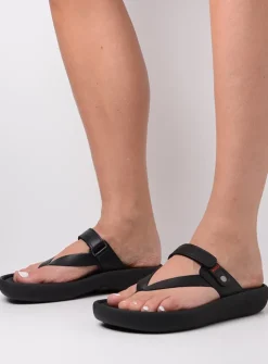 DAMES Wolky Slippers<Peace - zwart leer