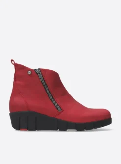 DAMES Wolky Herfst/Winter|Enkellaarsjes<Phoenix HV - donkerrood nubuck