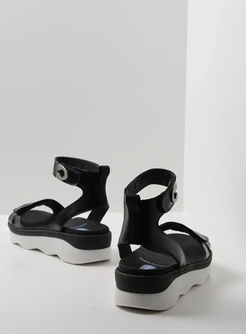 DAMES Wolky Sandalen<Plata - zwart/wit leer