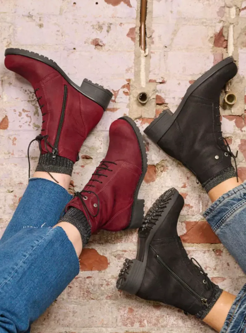 DAMES Wolky Veterlaarzen|Herfst/Winter<Quinta F2F - bordeauxrood nubuck