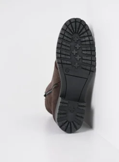 DAMES Wolky Veterlaarzen|Halfhoge Laarzen<Quinta F2F - bruin nubuck