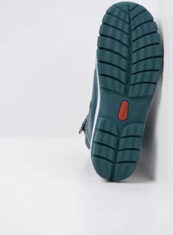 DAMES Wolky Hoge Veterschoenen|Veterlaarzen<Reach - petrol leer