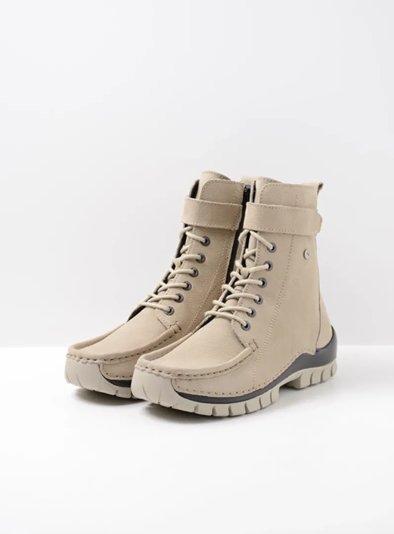 DAMES Wolky Hoge Veterschoenen|Veterlaarzen<Reach - safari nubuck