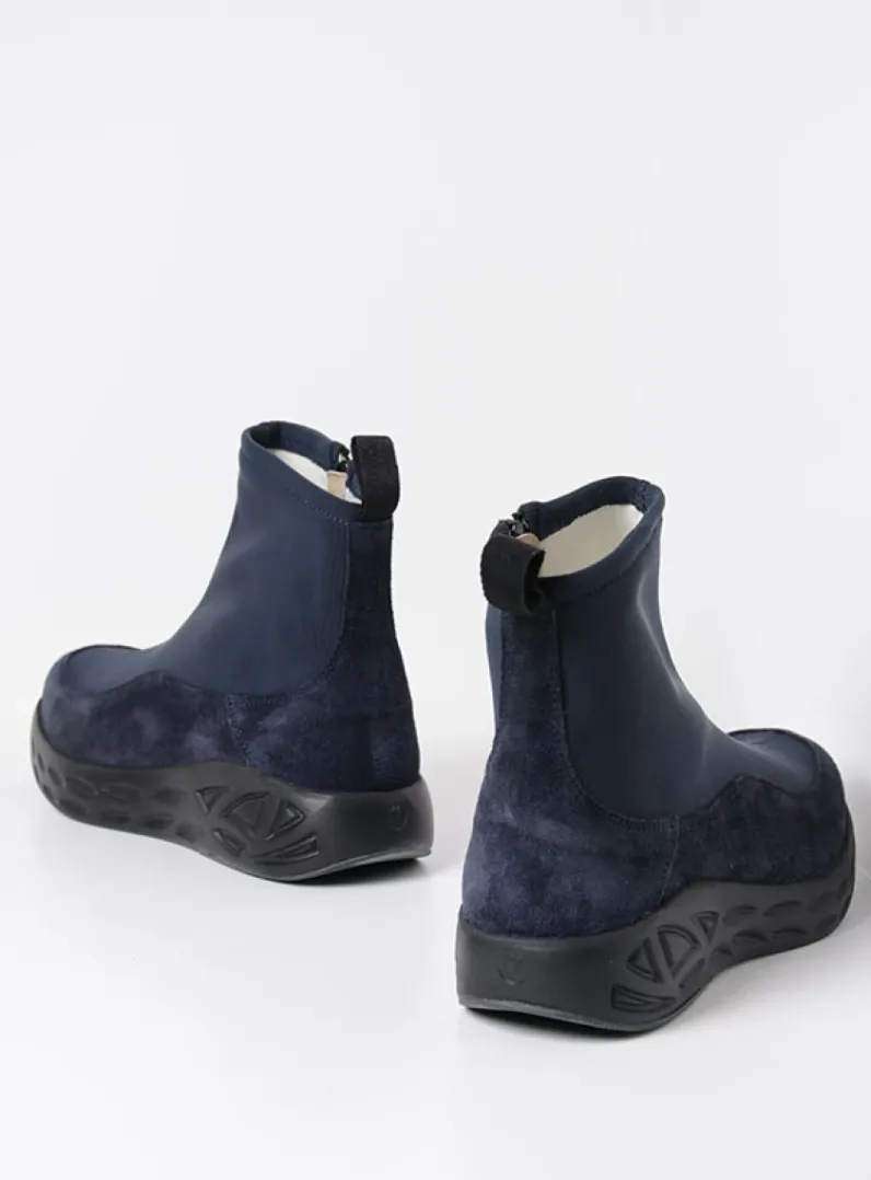 DAMES Wolky Wandelschoenen|Sneakers<Rebound S2F - blauw stretch suede