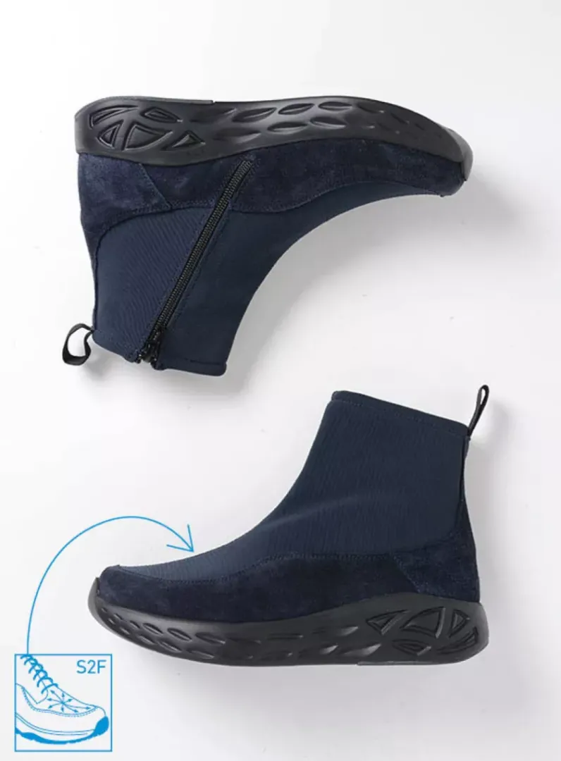 DAMES Wolky Wandelschoenen|Sneakers<Rebound S2F - blauw stretch suede