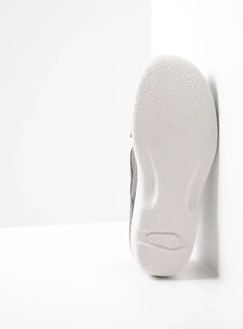 DAMES Wolky Herfst/Winter|Bandschoenen<Roll Combi - antraciet leer