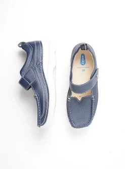 DAMES Wolky Herfst/Winter|Bandschoenen<Roll Combi - blauw leer