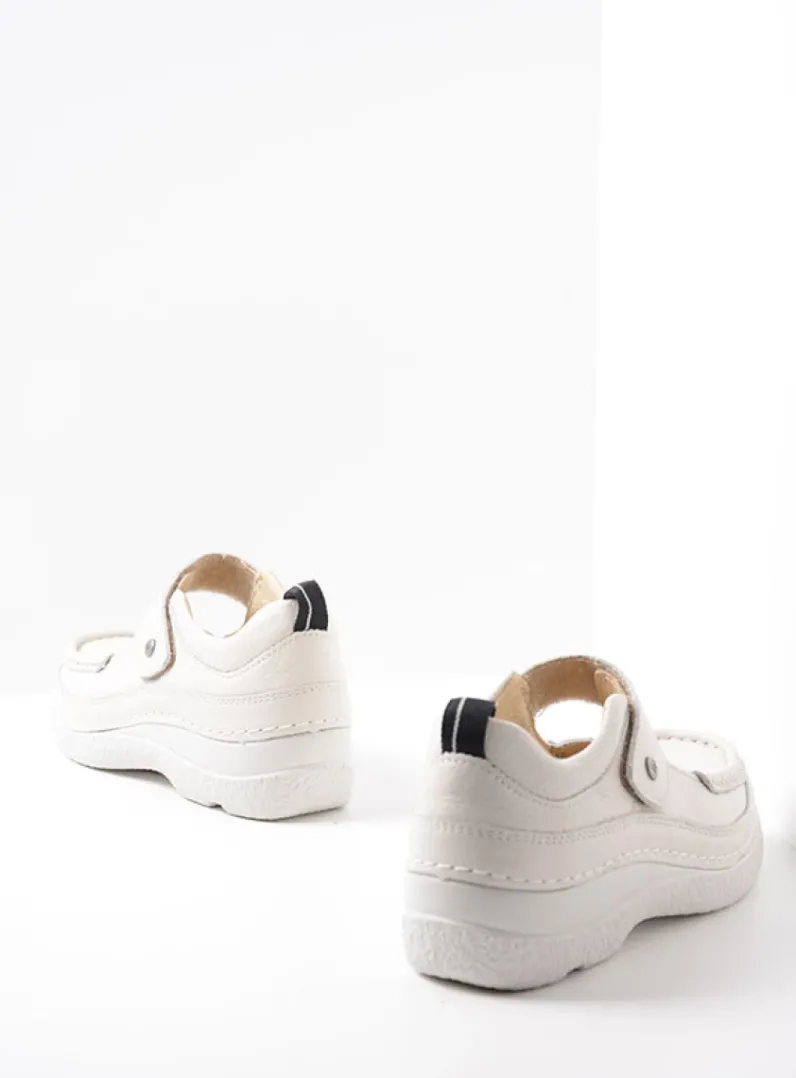 DAMES Wolky Herfst/Winter|Bandschoenen<Roll Combi - creme wit leer