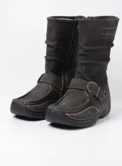 DAMES Wolky Halfhoge Laarzen|Herfst/Winter<Roll Jacky - asfalt nubuck