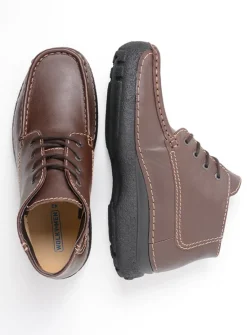 Heren Wolky Veterschoenen Heren|Comfortschoenen Heren<Roll Moc Men - bruin leer