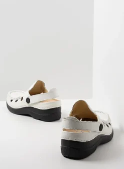 DAMES Wolky Slippers|Klompen<Roll Multi - wit leer
