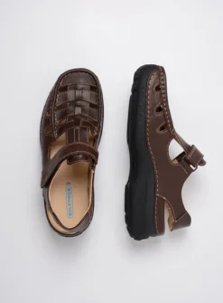 Heren Wolky Sandalen Voor Heren|Comfortschoenen Heren<Roll Sandal Men - bruin leer