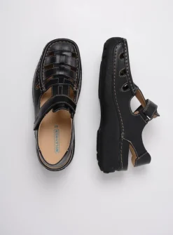 Heren Wolky Comfortschoenen Heren|Sandalen Voor Heren<Roll Sandal Men - zwart leer