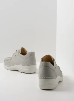 DAMES Wolky Lage Veterschoenen<Roll Shoe - lichtgrijs nubuck