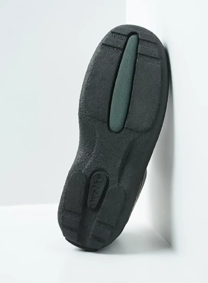 Heren Wolky Veterschoenen Heren|Comfortschoenen Heren<Roll Shoe Men - zwart leer