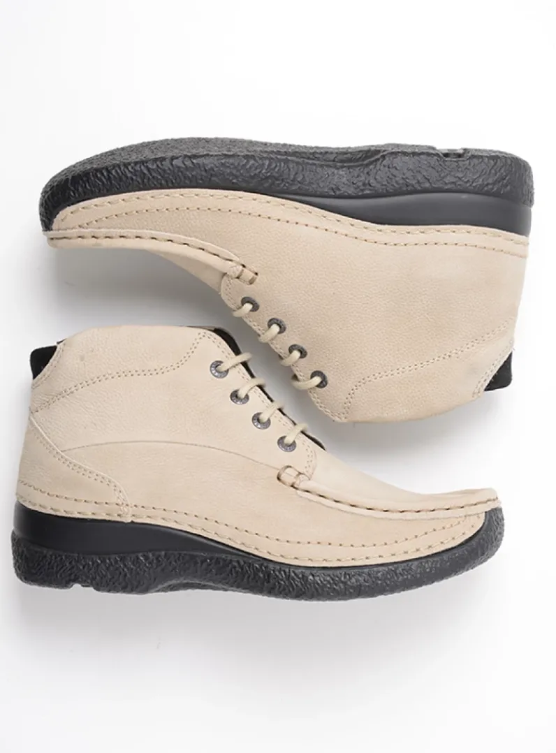 DAMES Wolky Hoge Veterschoenen|Herfst/Winter<Roll Shoot - safari nubuck