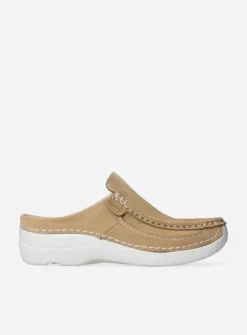 DAMES Wolky Slippers|Klompen<Roll Slide - beige nubuck