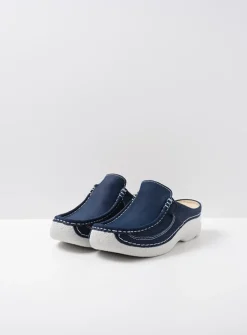 DAMES Wolky Slippers|Klompen<Roll Slide - denim nubuck